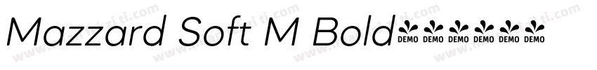Mazzard Soft M Bold字体转换